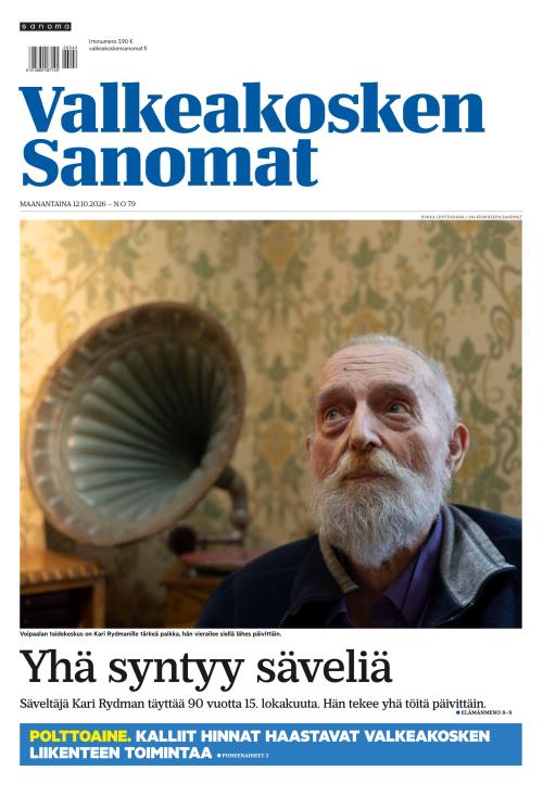 Valkeakosken Sanomat 12.10.2026