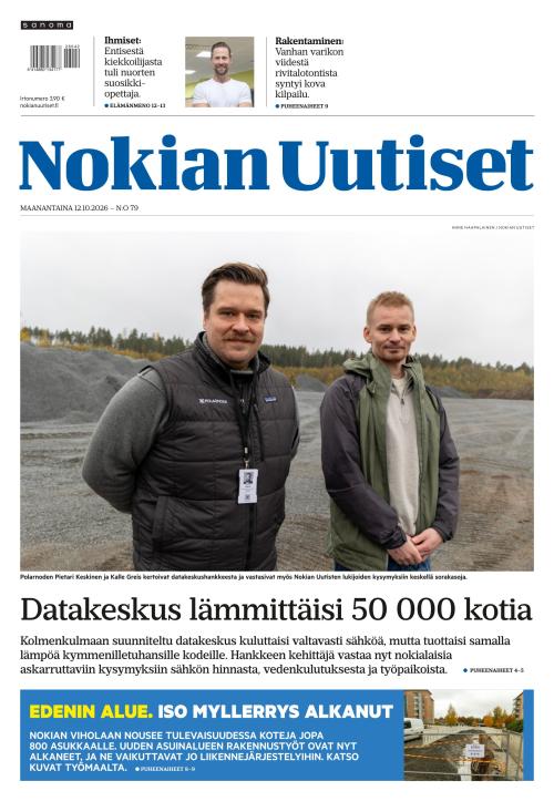 Nokian Uutiset 12.10.2026