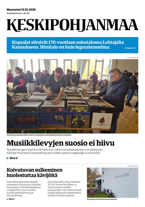 Keskipohjanmaa 12.10.2026