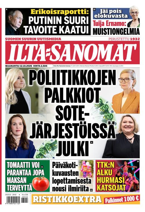 Ilta-Sanomat 12.10.2026