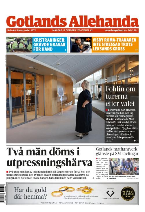 Gotlands Allehanda 12.10.2026