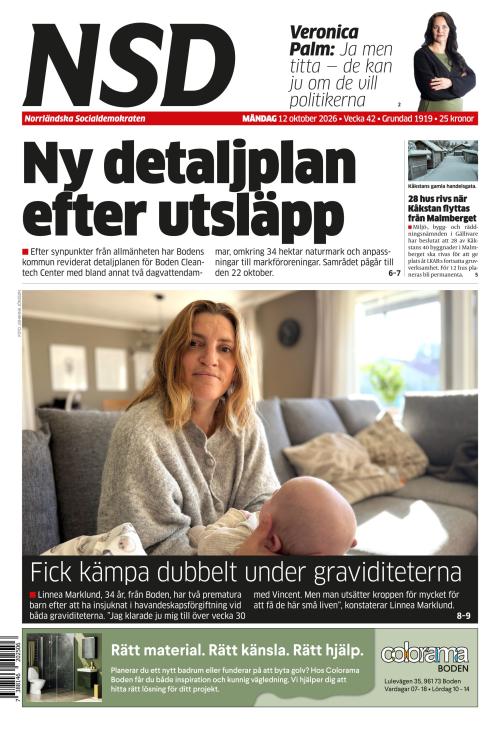 Norrländska Socialdemokraten 12.10.2026
