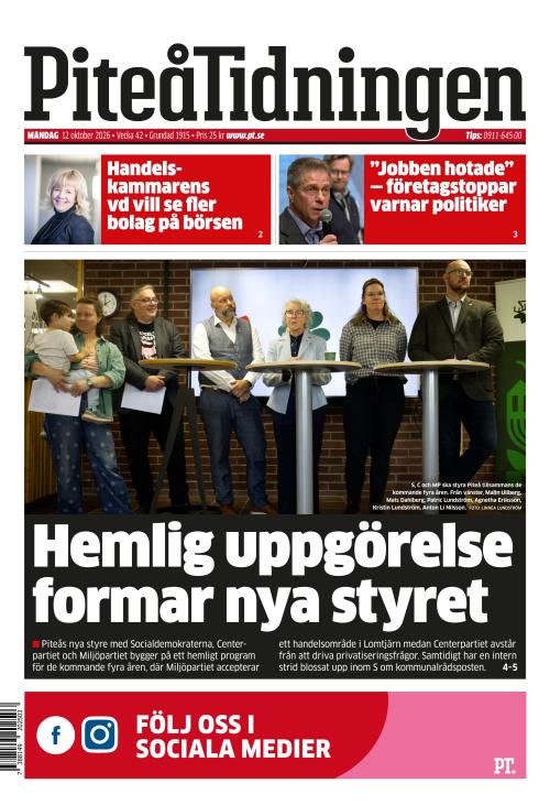 Piteå-Tidningen 12.10.2026