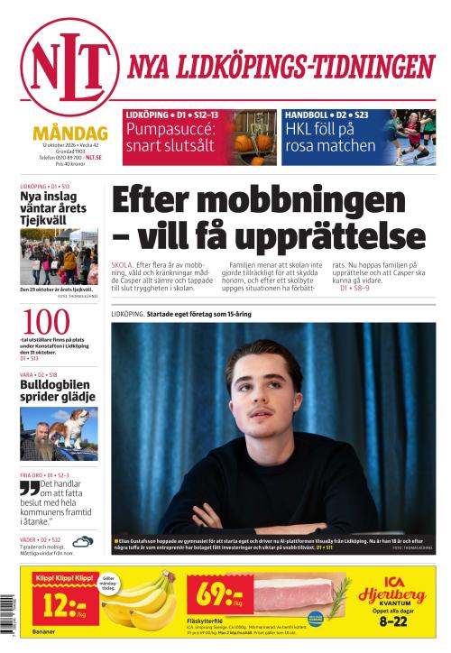 Nya Lidköpings-Tidningen 12.10.2026
