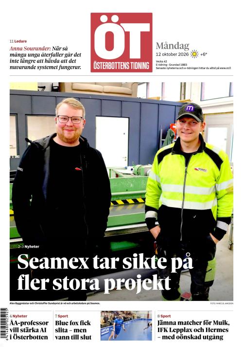 Österbottens Tidning 12.10.2026