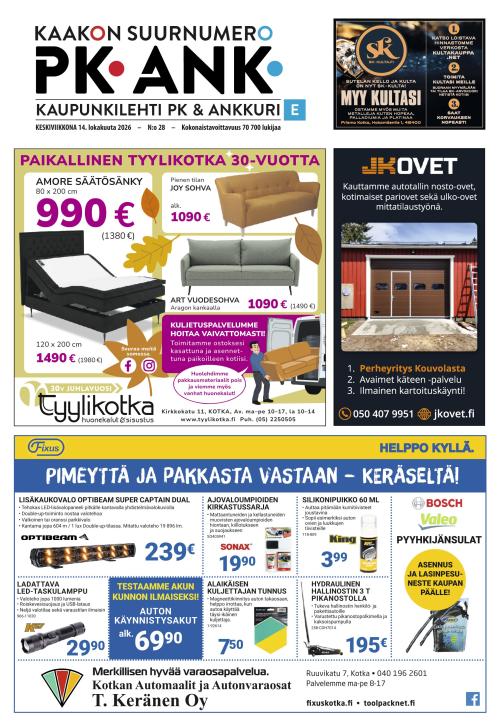 Kaupunkilehti Ankkuri 14.10.2026