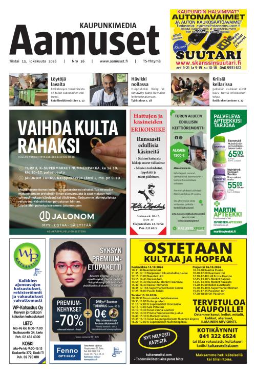 Aamuset 13.10.2026