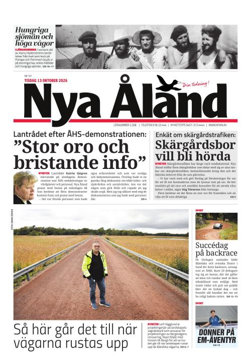 Nya Åland 13.10.2026