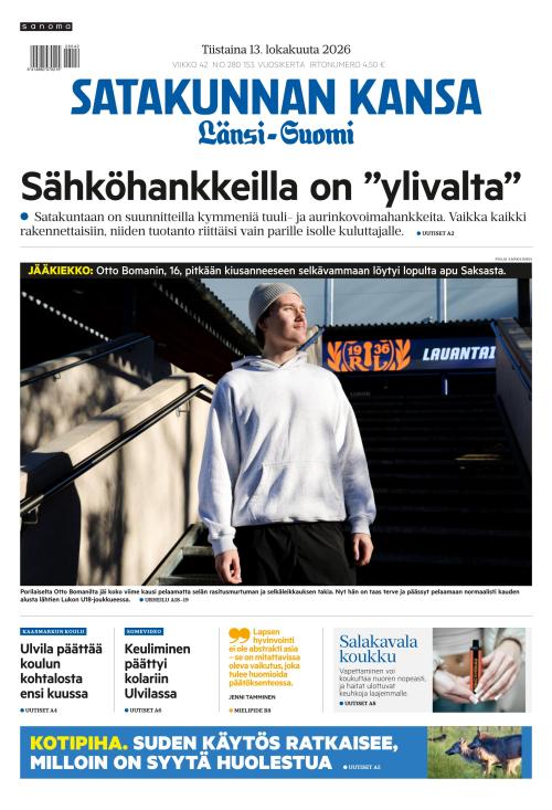 Satakunnan Kansa Länsi-Suomi 13.10.2026