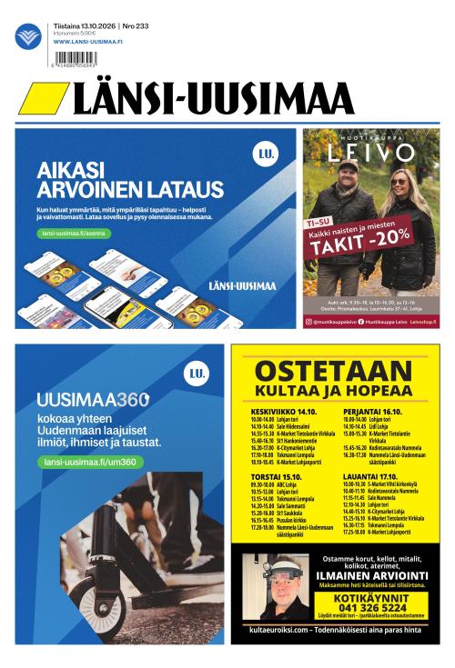 Länsi-Uusimaa 13.10.2026