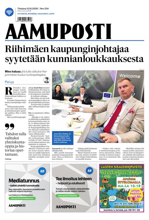 Aamuposti 13.10.2026