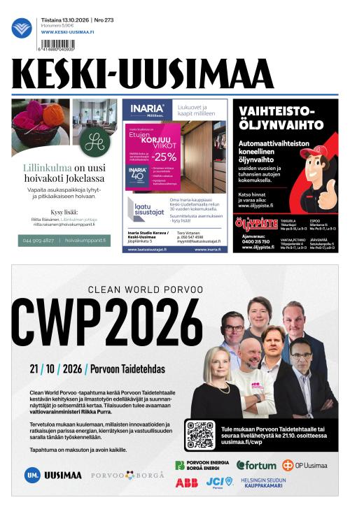 Keski-Uusimaa 13.10.2026
