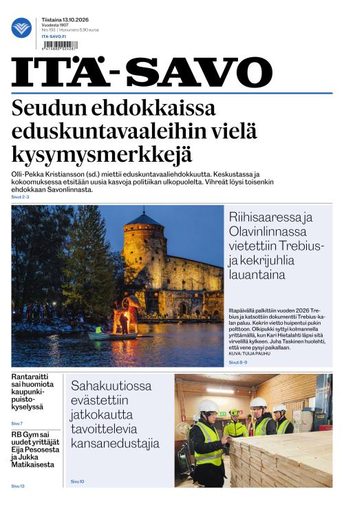Itä-Savo 13.10.2026