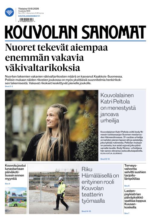 Kouvolan Sanomat 13.10.2026