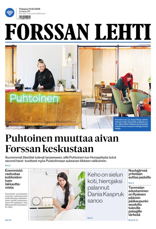 Forssan Lehti 13.10.2026
