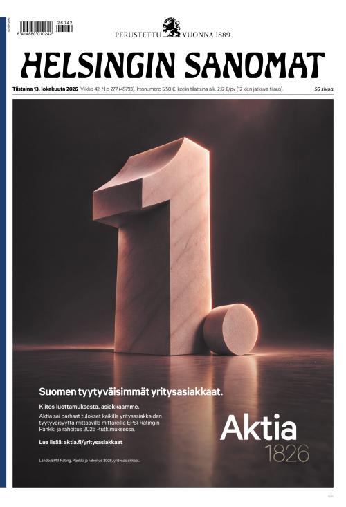 Helsingin Sanomat 13.10.2026