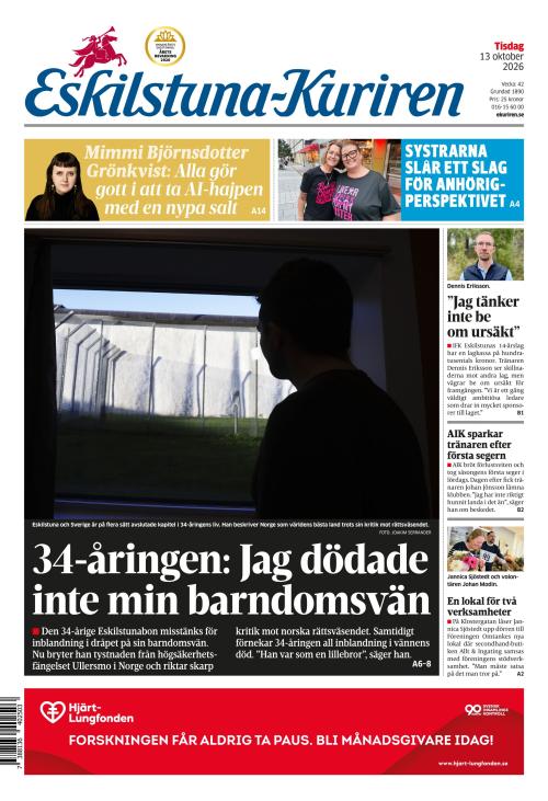 Eskilstuna-Kuriren 13.10.2026