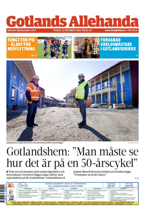 Gotlands Allehanda 13.10.2026