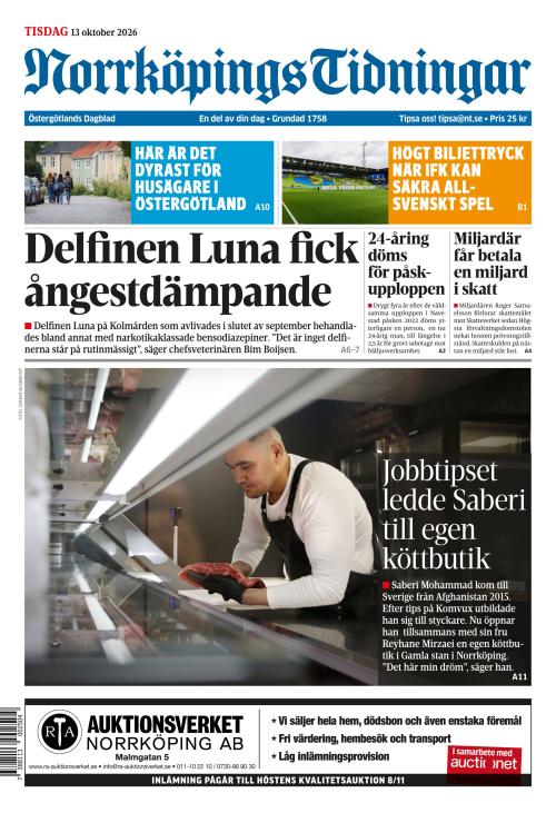 Norrköpings Tidningar 13.10.2026