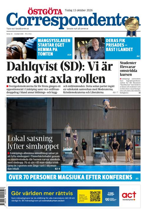 Östgöta Correspondenten 13.10.2026