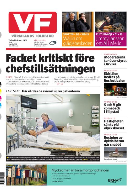 Värmlands Folkblad 13.10.2026