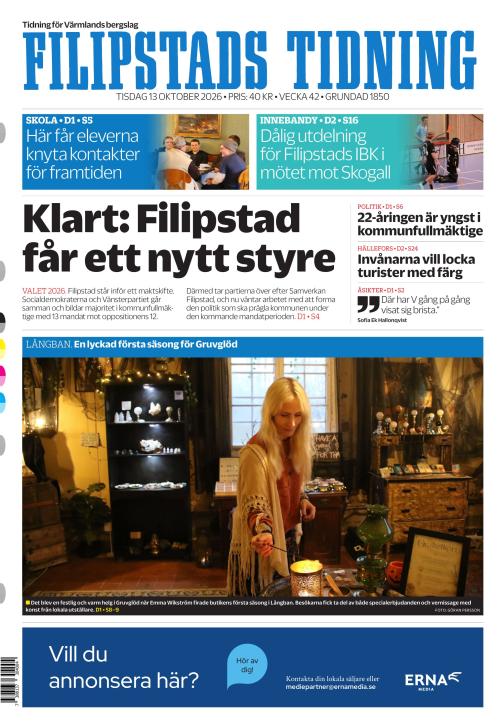 Filipstads Tidning 13.10.2026