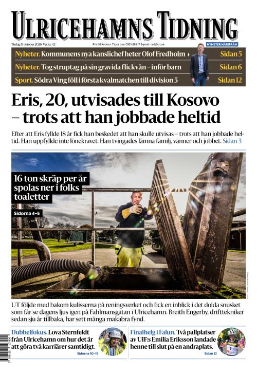 Ulricehamns Tidning 13.10.2026