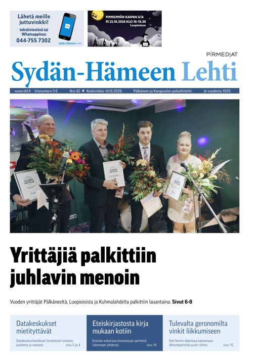 Sydän-Hämeen Lehti 14.10.2026