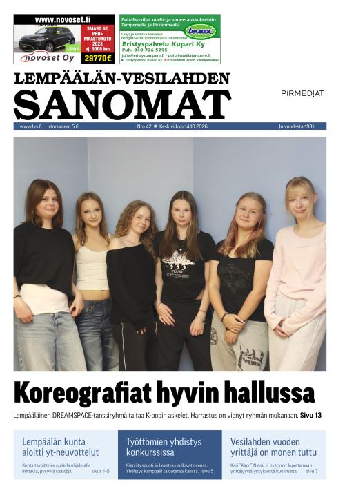 Lempäälän-Vesilahden Sanomat 14.10.2026