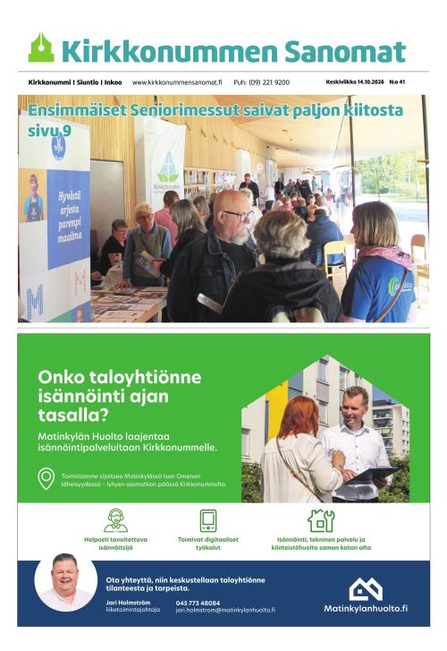 Kirkkonummen Sanomat 14.10.2026