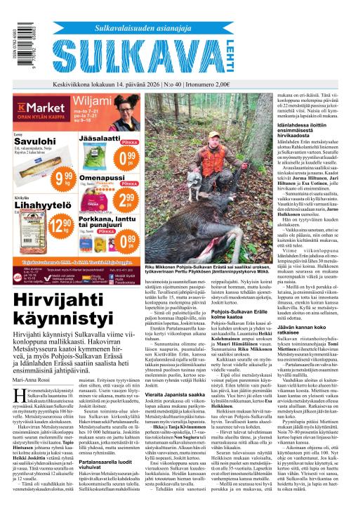 Sulkava-lehti 14.10.2026