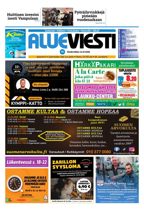 Alueviesti 14.10.2026