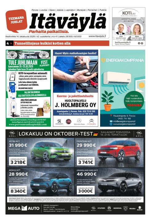 Itäväylä 14.10.2026