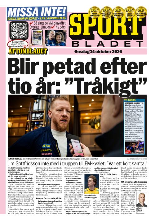 Aftonbladet Sportbladet 14.10.2026