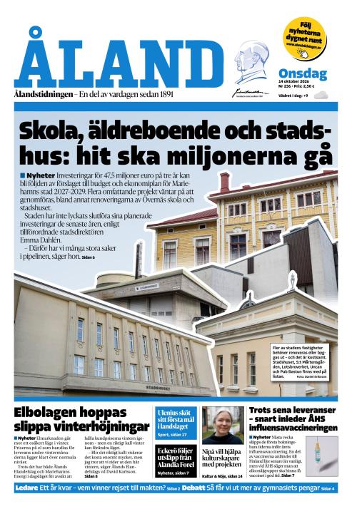 Ålandstidningen 14.10.2026