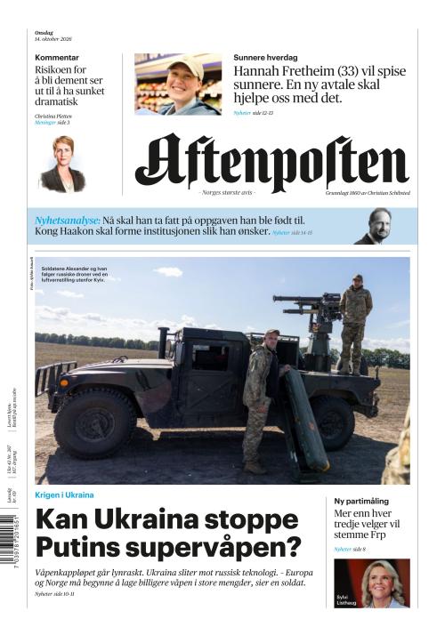 Aftenposten 14.10.2026