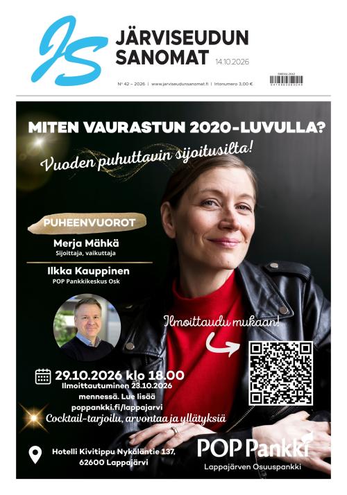 Järviseudun Sanomat 14.10.2026