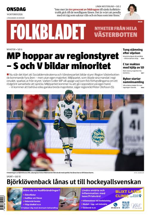 Folkbladet (Västerbotten) 14.10.2026