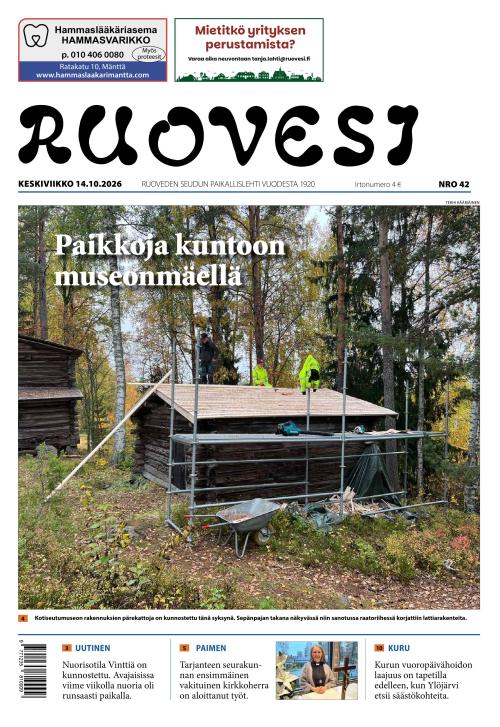 Ruovesi-lehti 14.10.2026