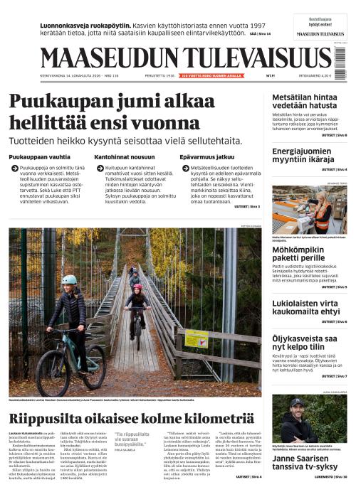Maaseudun Tulevaisuus 14.10.2026