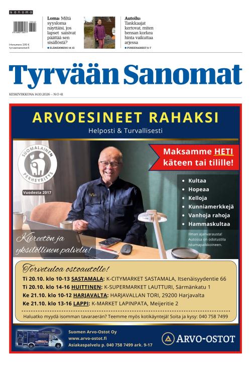 Tyrvään Sanomat 14.10.2026