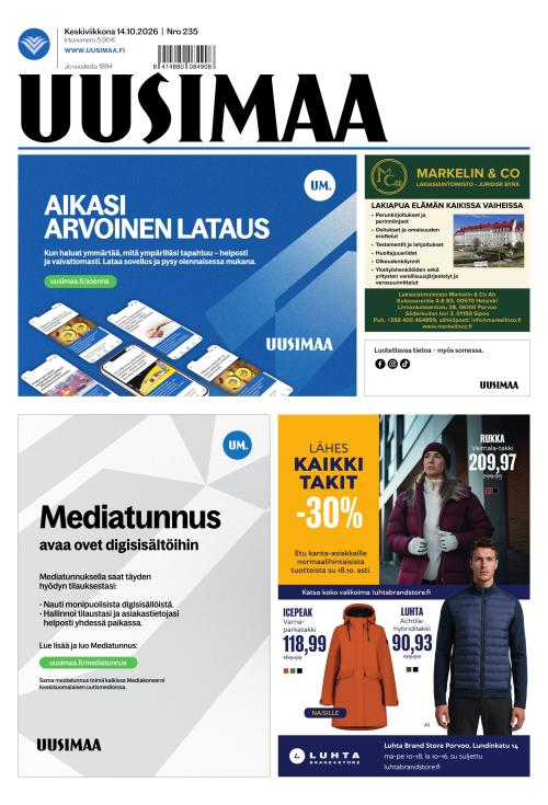 Uusimaa 14.10.2026