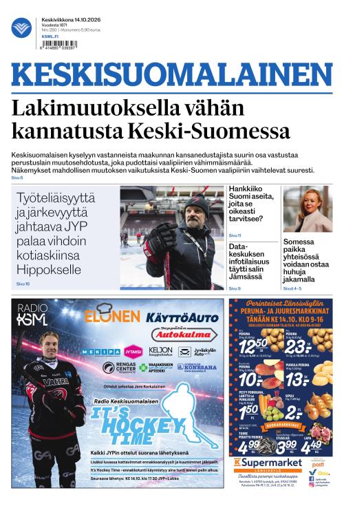 Keskisuomalainen 14.10.2026