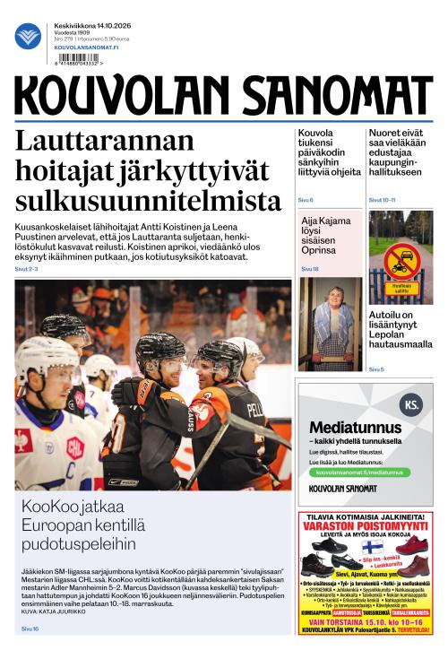 Kouvolan Sanomat 14.10.2026
