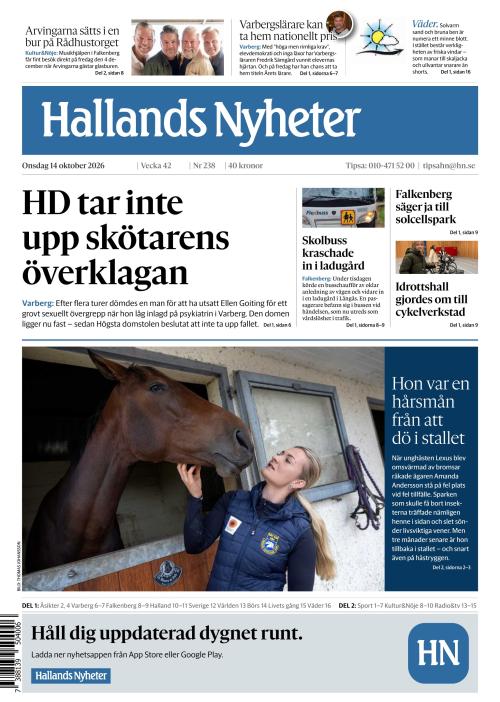 Hallands Nyheter 14.10.2026
