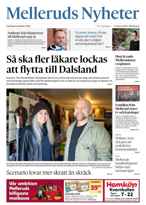 Melleruds nyheter 14.10.2026