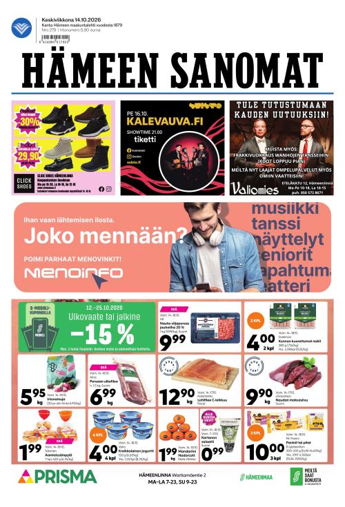 Hämeen Sanomat 14.10.2026