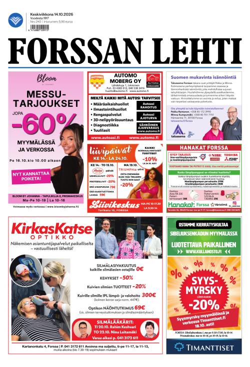 Forssan Lehti 14.10.2026