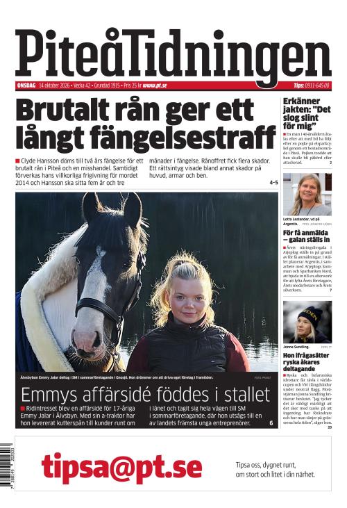 Piteå-Tidningen 14.10.2026