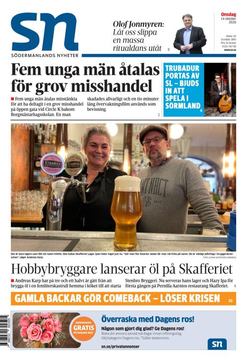 Södermanlands Nyheter 14.10.2026